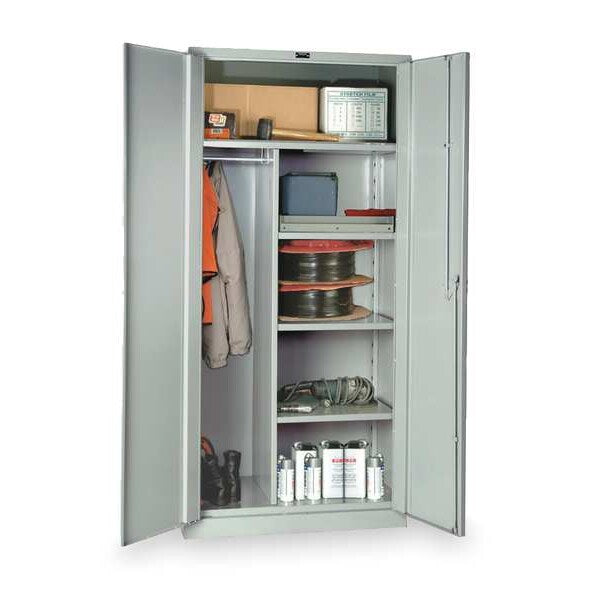 14 ga. ga. Galvannealed Steel Storage Cabinet, 48 in W, 78 in H, Stationary