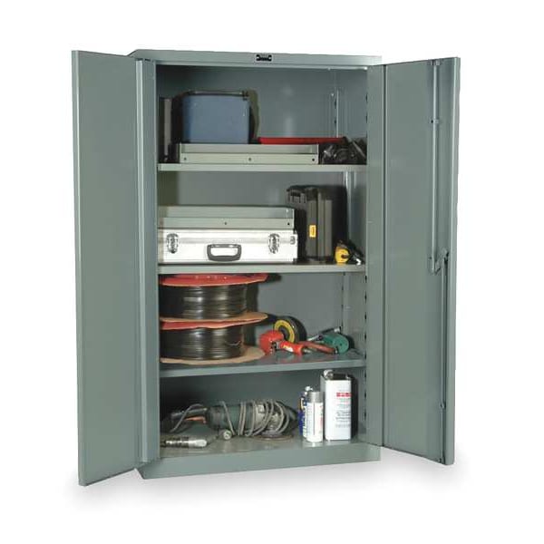 16 ga. ga. Steel Storage Cabinet, 36 in W, 60 in H, Stationary