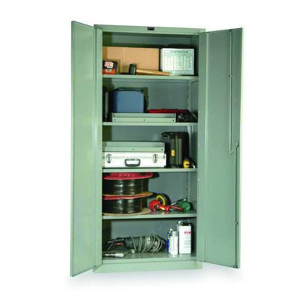 16 ga. ga. Galvannealed Steel Storage Cabinet, 36 in W, 78 in H, Stationary