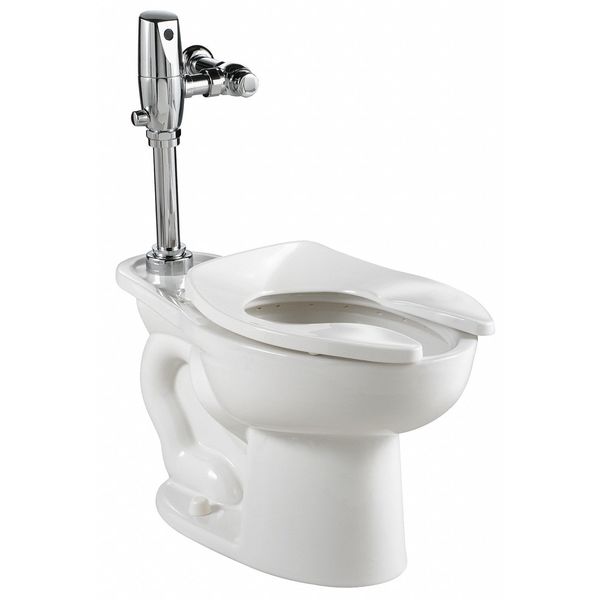 Toilet Bowl, 1.1 to 1.6 gpf, Flushometer, Floor Mount, Elongated, White