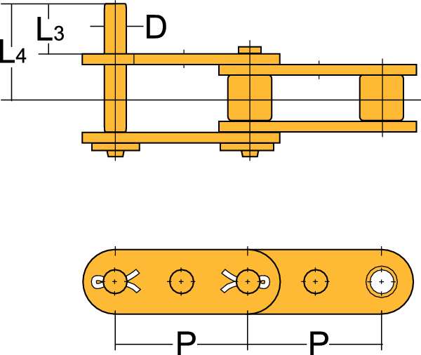 Connecting Roller Link, D-1 Attachment