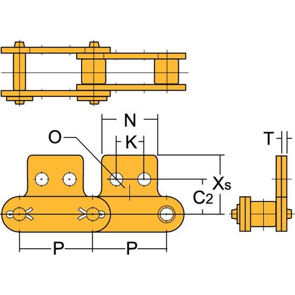 Connecting Roller Link, SA-2 Attachment