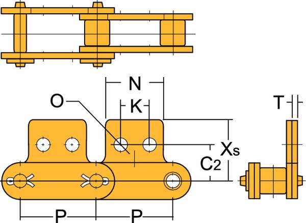 Connecting Roller Link, SA-2 Attachment