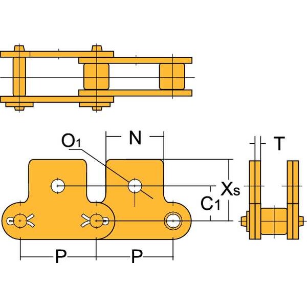 Connecting Roller Link, SK-1 Attachment