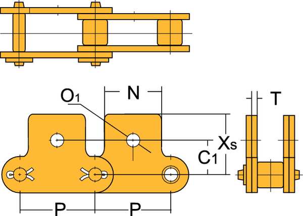 Connecting Roller Link, SK-1 Attachment