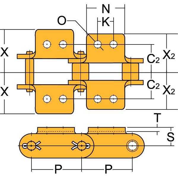 Connecting Roller Link, K-2 Attachment