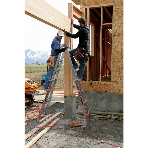 Multipurpose Ladder, 17 ft., IAA, Aluminum