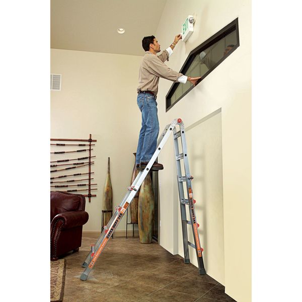 Multipurpose Ladder, 22 ft., IAA, Aluminum