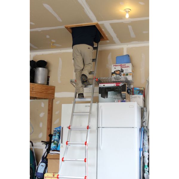 Multipurpose Ladder, 17 ft., IAA, Aluminum