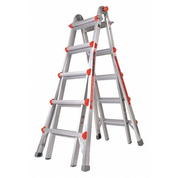 Multipurpose Ladder, 22 ft., IAA, Aluminum