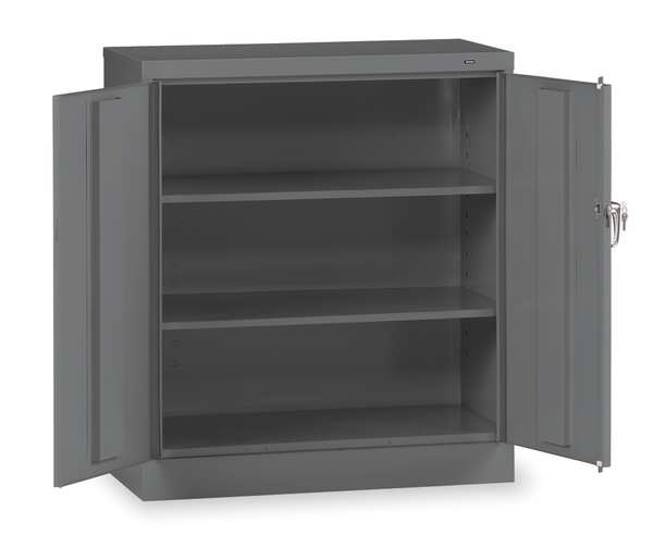 24 ga. ga. Carbon Steel Storage Cabinet, 36 in W, 42 in H, Stationary