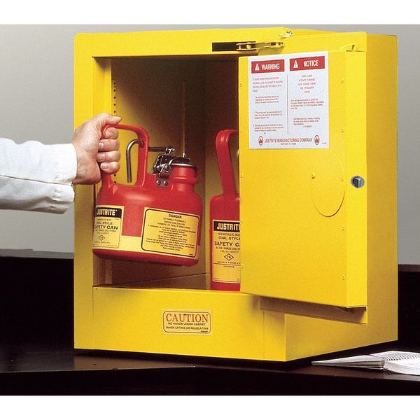 Sure-Grip EX Flammable Safety Cabinet, 4 Gal., Yellow