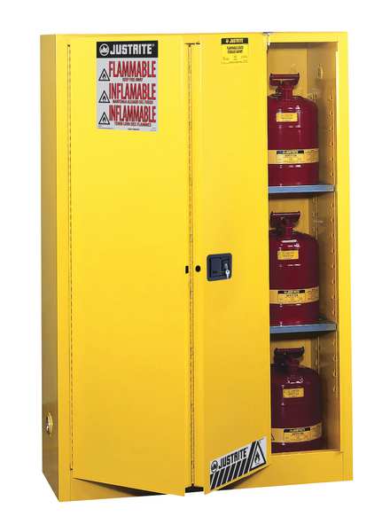 Sure-Grip EX Flammable Safety Cabinet, 45 gal., Yellow