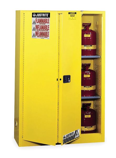 Sure-Grip EX Flammable Safety Cabinet, 45 gal., Yellow