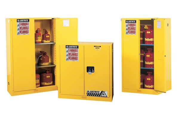 Sure-Grip EX Flammable Safety Cabinet, 45 gal., Yellow