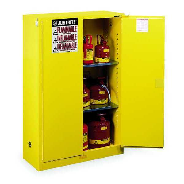 Sure-Grip EX Flammable Safety Cabinet, 45 Gal., Yellow