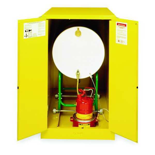Sure-Grip EX Flammable Cabinet, Horizontal, 55 gal., Yellow