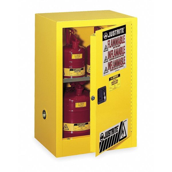 Sure-Grip EX Flammable Safety Cabinet, 12 gal., Yellow