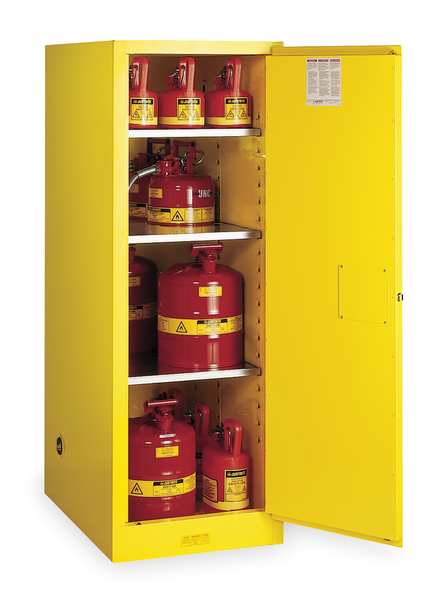 Sure-Grip EX Flammable Safety Cabinet, 54 Gal., Yellow