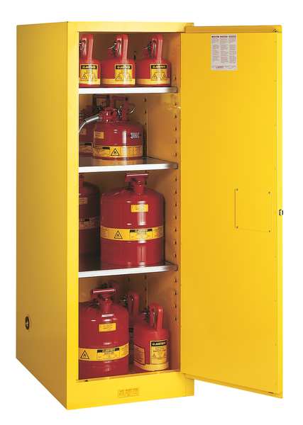 Sure-Grip EX Flammable Safety Cabinet, 54 Gal., Yellow