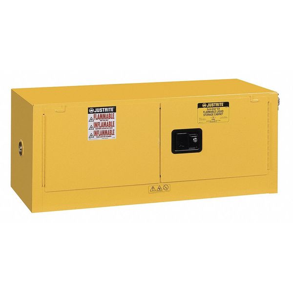 Sure-Grip EX Flammable Safety Cabinet, 12 Gal., Yellow