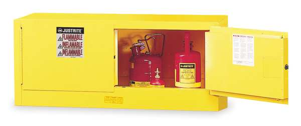 Sure-Grip EX Flammable Safety Cabinet, 12 Gal., Yellow