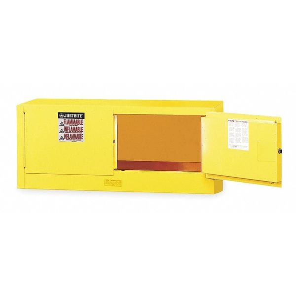 Flammable Safety Cabinet, 12 gal., Gray, Width: 43