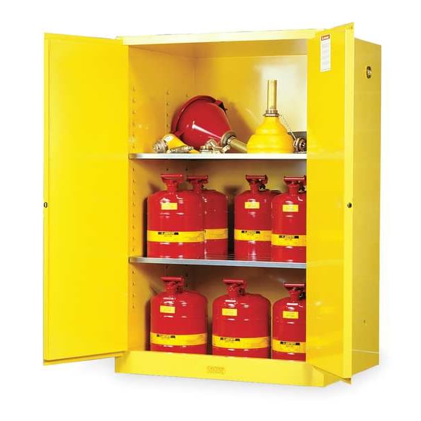 Sure-Grip EX Flammable Safety Cabinet, 90 gal., Yellow