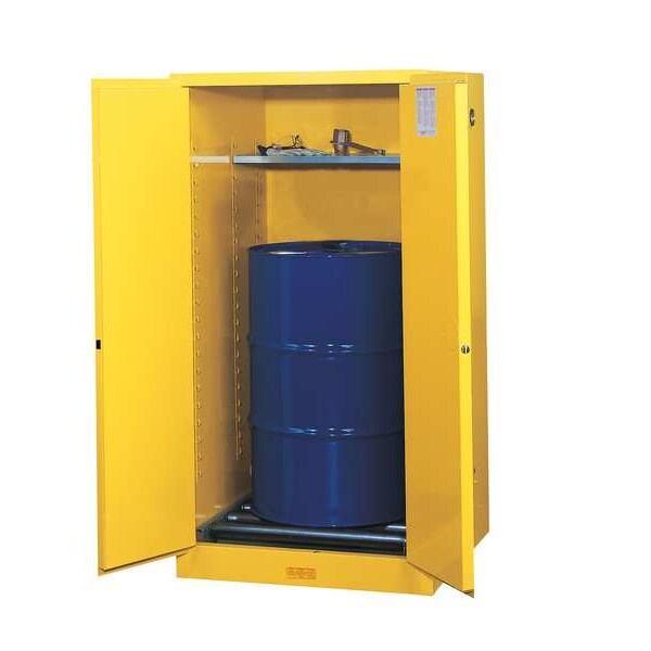 Sure-Grip EX Flammable Safety Cabinet, 55 Gal., Yellow