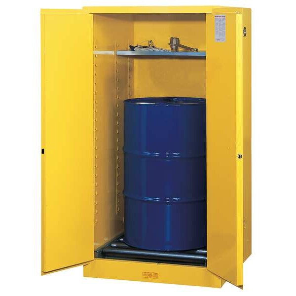 Sure-Grip EX Flammable Safety Cabinet, 55 Gal., Yellow