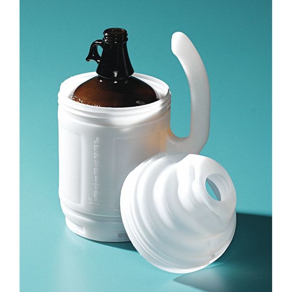 Bottle Jacket, 1 Gal., Clear, Polyethylene