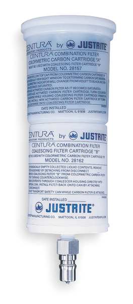 white Plastic Coalescing/Carbon Filter