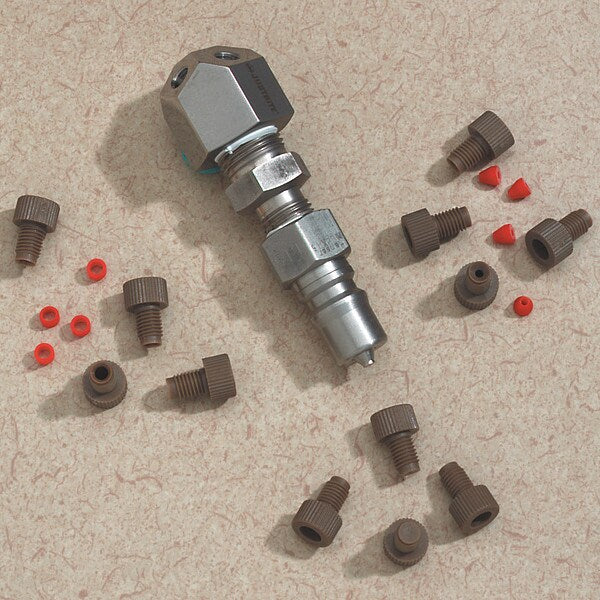 Silver Stainless Steel HPLC Safety Can Manifold Kit