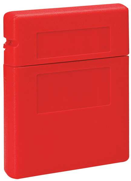 Document Box, 12 1/2 in H x 10 1/4 in W x 2 1/4 in D, Plastic, Includes Mounting Tape & (4) Labels