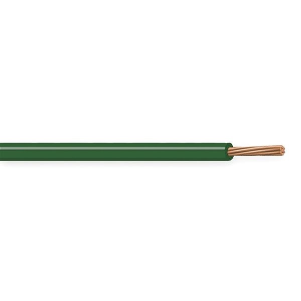Machine Tool Wire, AWM, MTW, TEW, TFF, 18 AWG, 500 ft, Green, PVC Insulation
