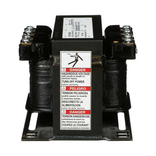 Control Transformer, 100VA, 4.43 In. H, Hz: 50/60