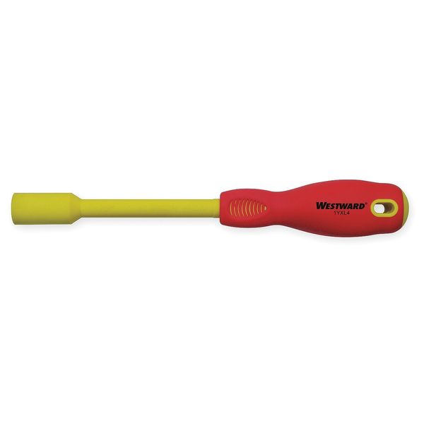 Nut Driver, 7/16 in., Hollow, Ergo, Ins, 5 in