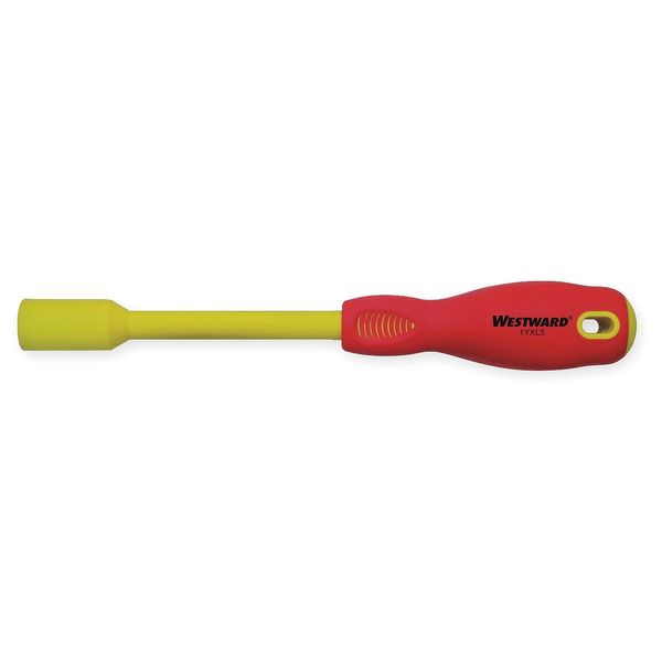 Nut Driver, 1/2 in., Hollow, Ergo, Ins, 5 in.