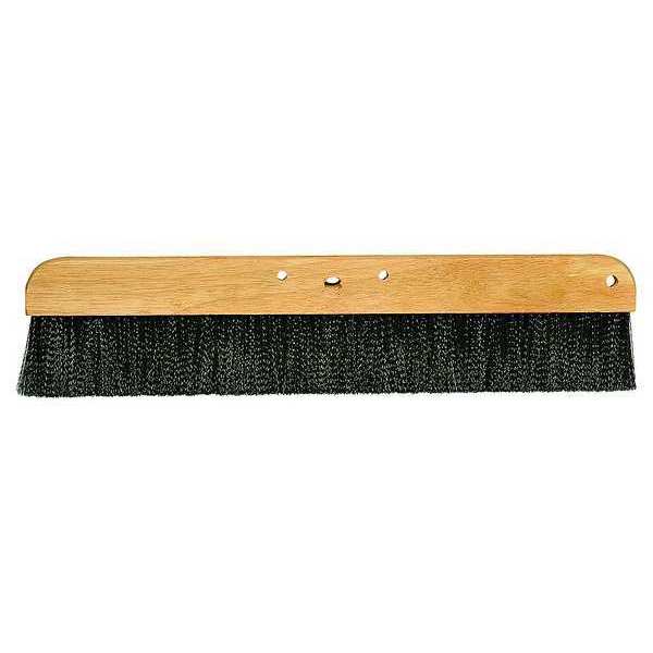 Cement Finishing Brush, Black, 24 In, Construction: Wood