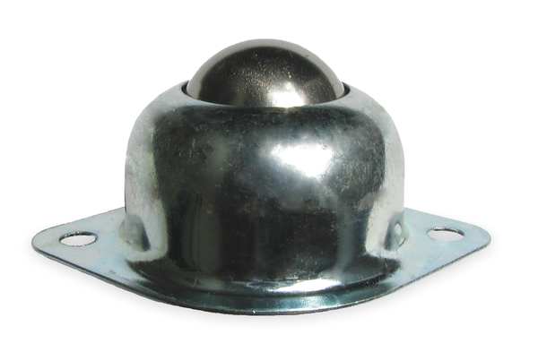 Ball Transfer, Flange, 1In Ball Dia