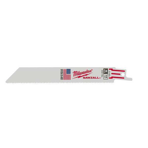 6 in 14 TPI SAWZALL Blades, 25 Pack
