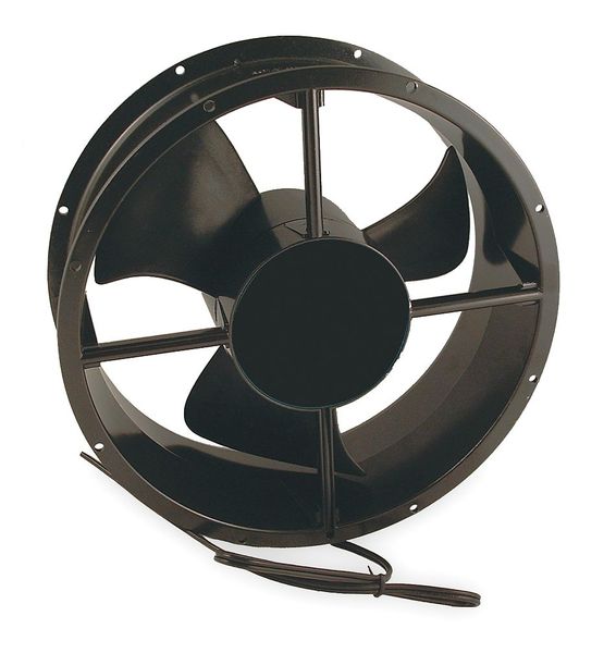 Standard Round Axial Fan, Round, 115V AC, 547 cfm, 10 in W.