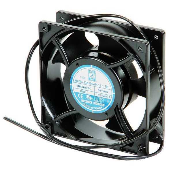 Axial Fan, Square, 115V AC, 88/110 cfm, 4 5/7 in W.