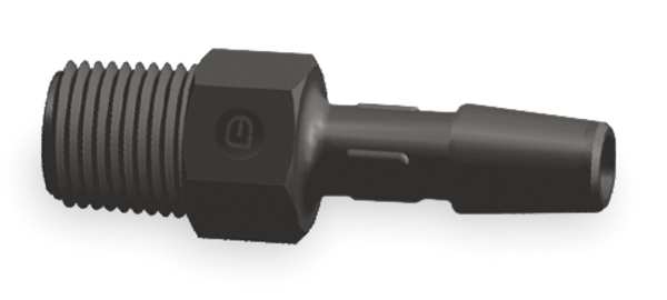 Adapter, Nylon, 1/4 In NPT, 150 PSI, PK10