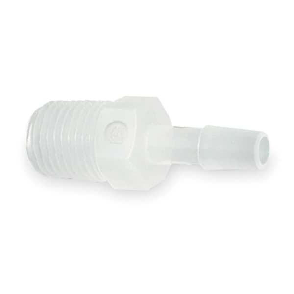 Adapter, Thread To Barb, PVDF, 1 In, PK5