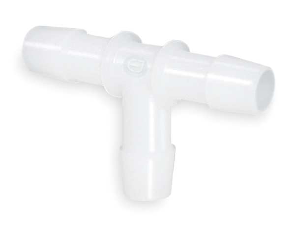 Tee, 3/4 In, Barbed, PVDF, PK5