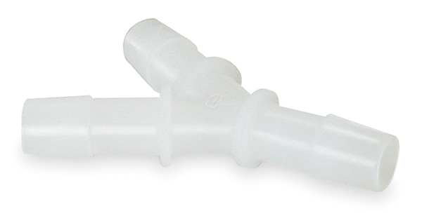 Y Connector, 1/8 In, PVC, PK10
