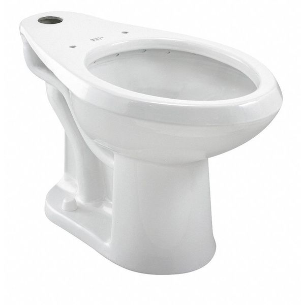 Toilet Bowl, 1.1/1.6 gpf, Flush Valve, Floor Mount, Elongated, White
