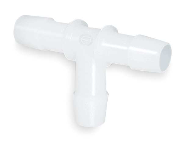 Tee, 1/4 In, Barbed, HDPE, PK10