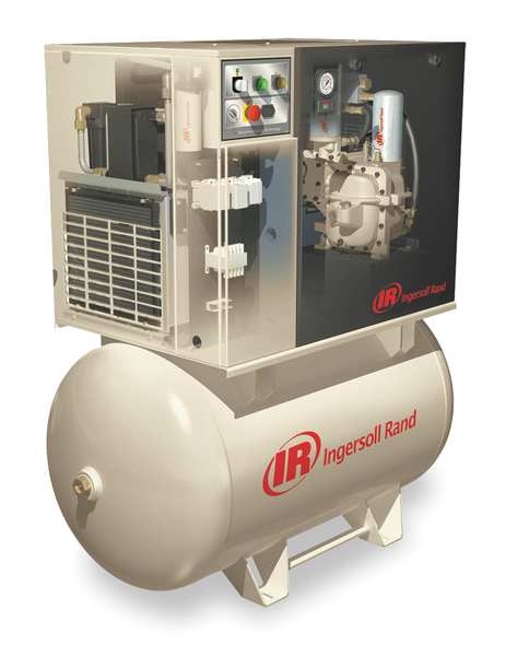 Rotry Scrw Air Cmpresr w/Air Dryer, 10 HP